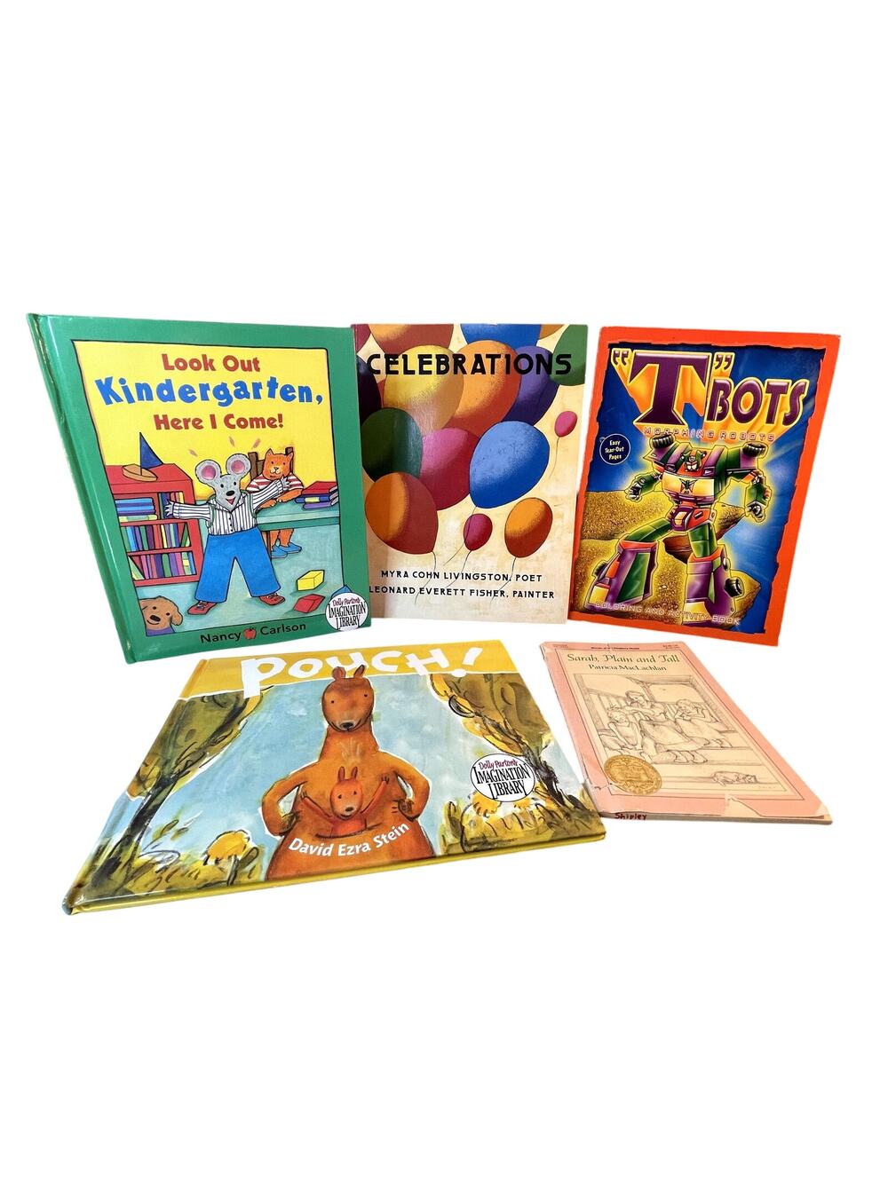 5 Children Books: Celebrations T bots, Pouch +